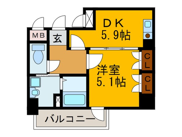 メゾン・ル・ボヌ－ルの物件間取画像